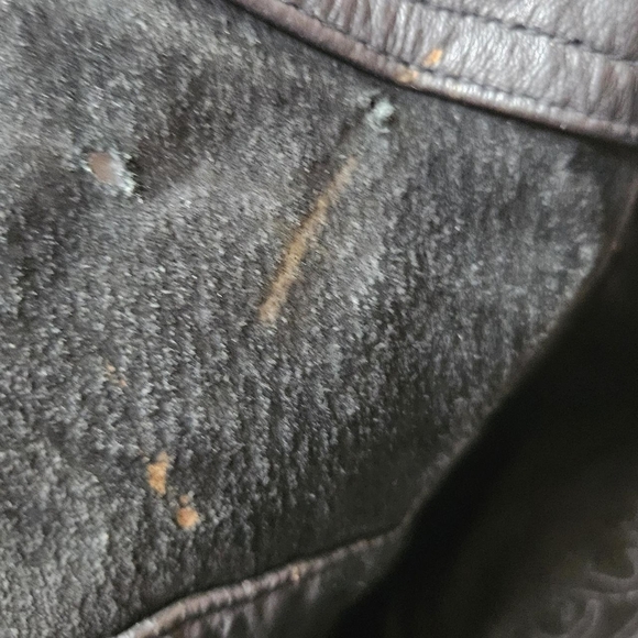 VTG Outbrook Black Leather & Suede Long Trench Coat Sz M Women's - Picture 7 of 10